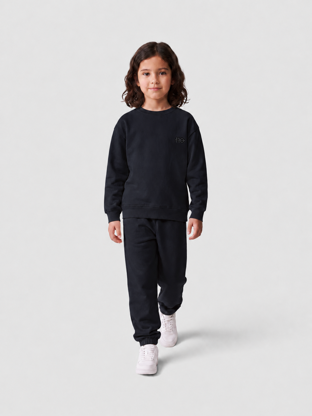 Le Sweaty enfant bleu nuit, sweat enfant sans capuche en coton biologique – vue 8