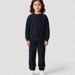 Le Sweaty enfant bleu nuit, sweat enfant sans capuche en coton biologique – vue 9