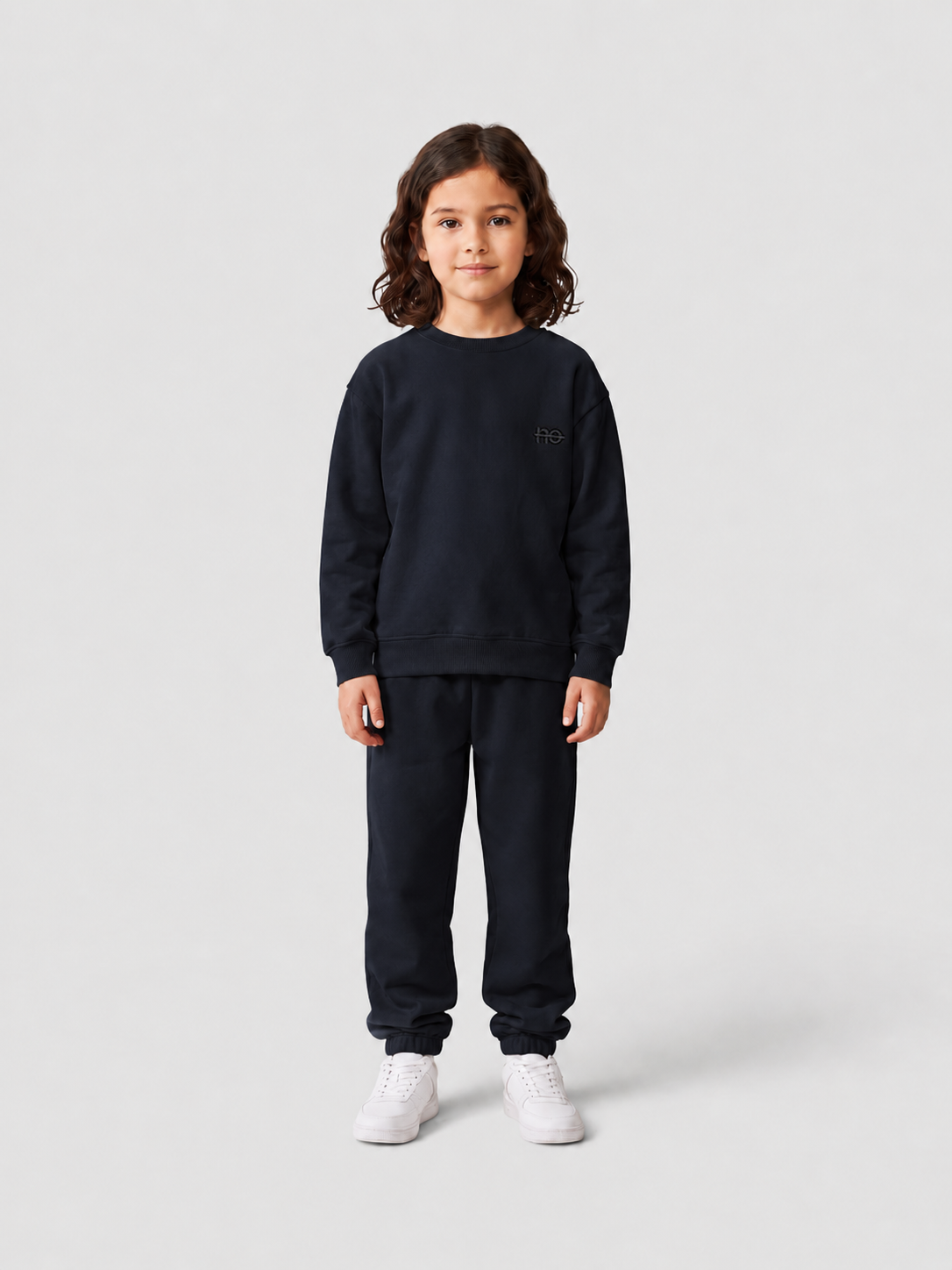 Le Sweaty enfant bleu nuit, sweat enfant sans capuche en coton biologique – vue 9