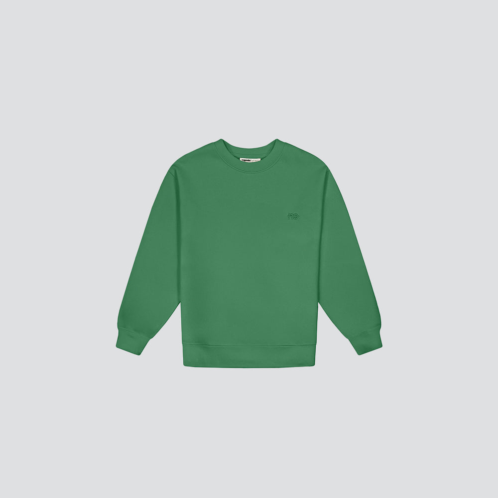 Le Sweaty enfant vert émeraude, sweat enfant sans capuche en coton biologique – vue 4