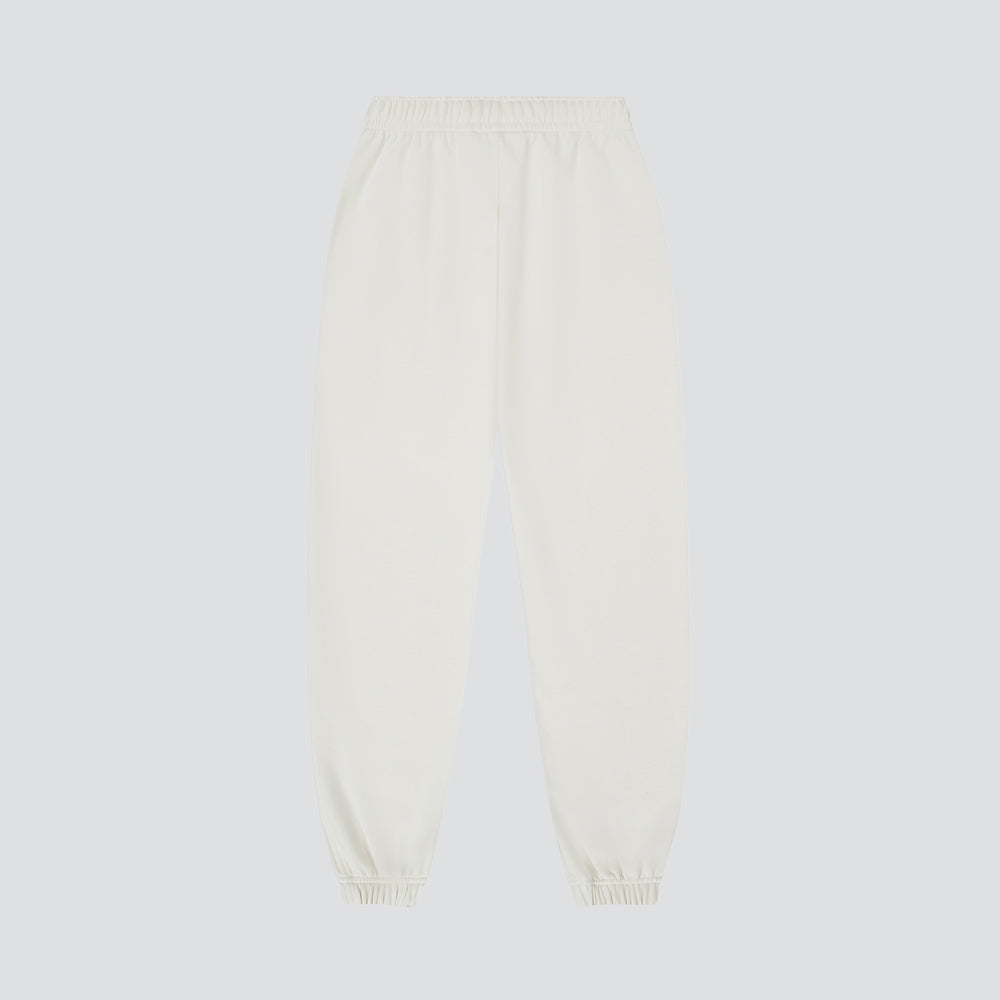 Sweaty + Flowy enfant beige coton, ensemble sweat et jogging enfant en coton biologique – vue 5