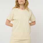 Le ty-shirt O - beige coton
