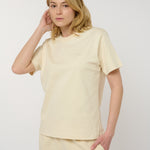 Le ty-shirt O - beige coton