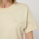 Le ty-shirt O - beige coton