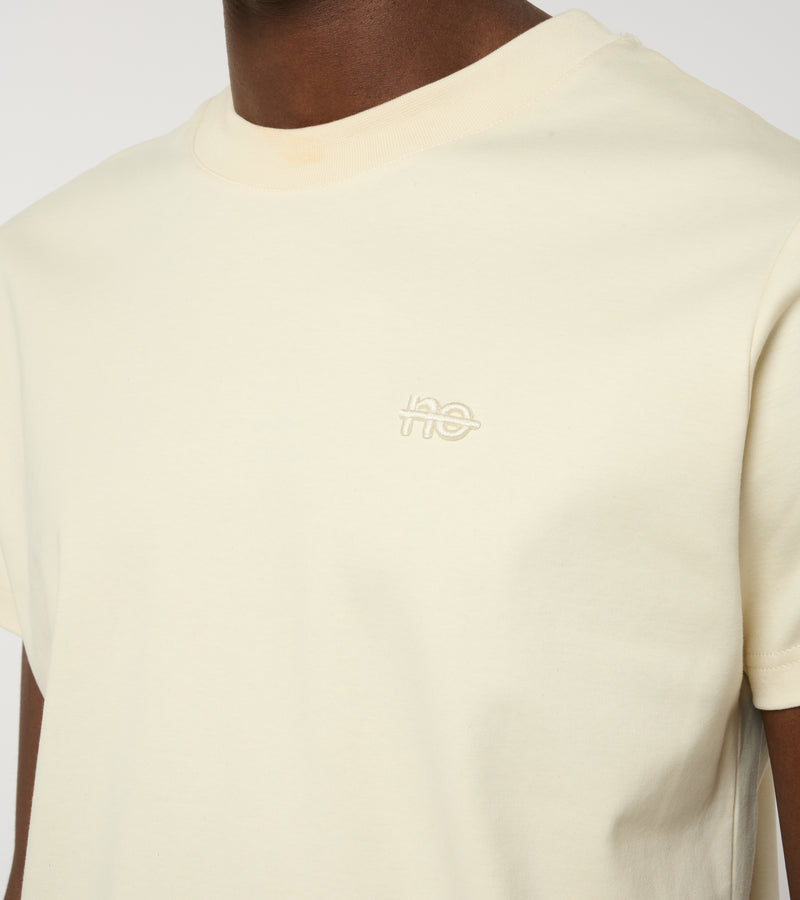 Le ty-shirt O - beige coton