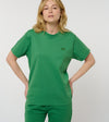 Le ty-shirt O - t-shirt unisexe coton bio - coloris vert émeraude - détail