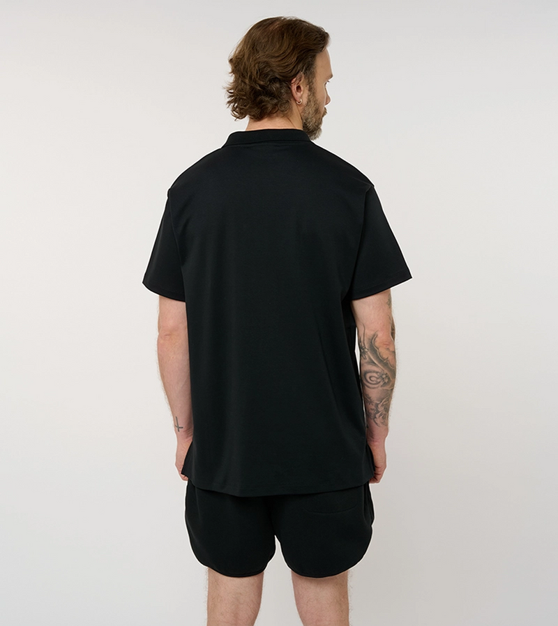 Le ty-shirt w - polo unisexe coloris bleu nuit - nogender