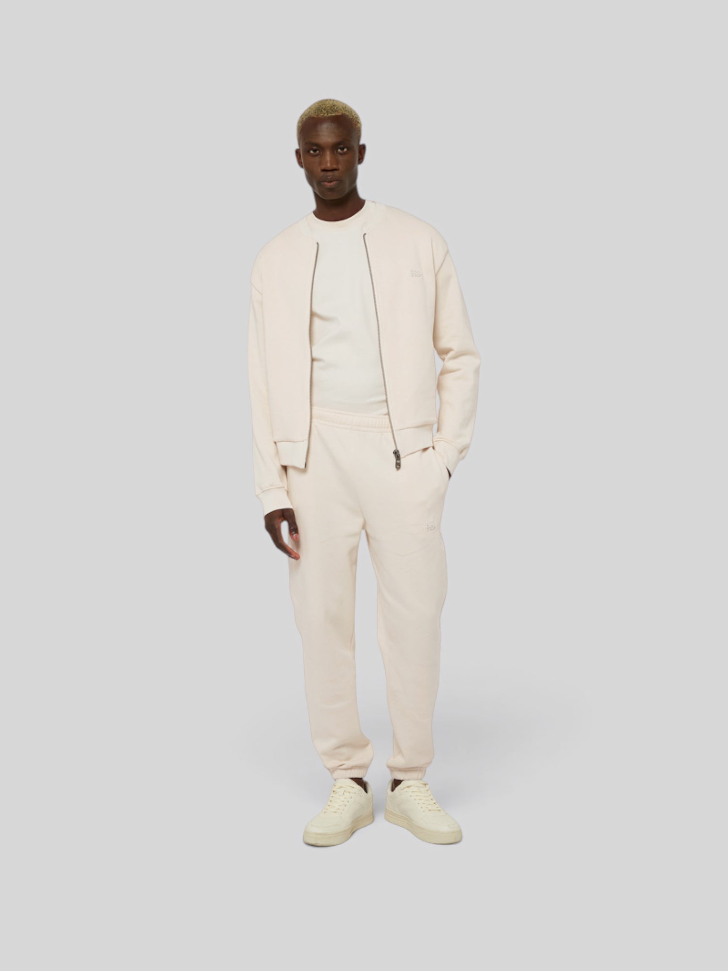 La Teddy beige coton, veste teddy unisexe zippée en coton biologique – vue 7
