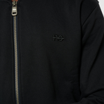La Teddy bleu nuit, veste teddy unisexe zippée en coton biologique – vue 4