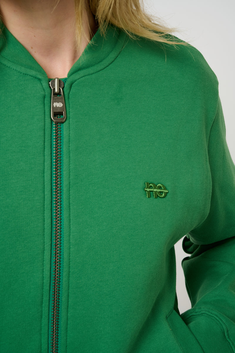 La teddy - veste unisexe coloris vert émeraude - nogender