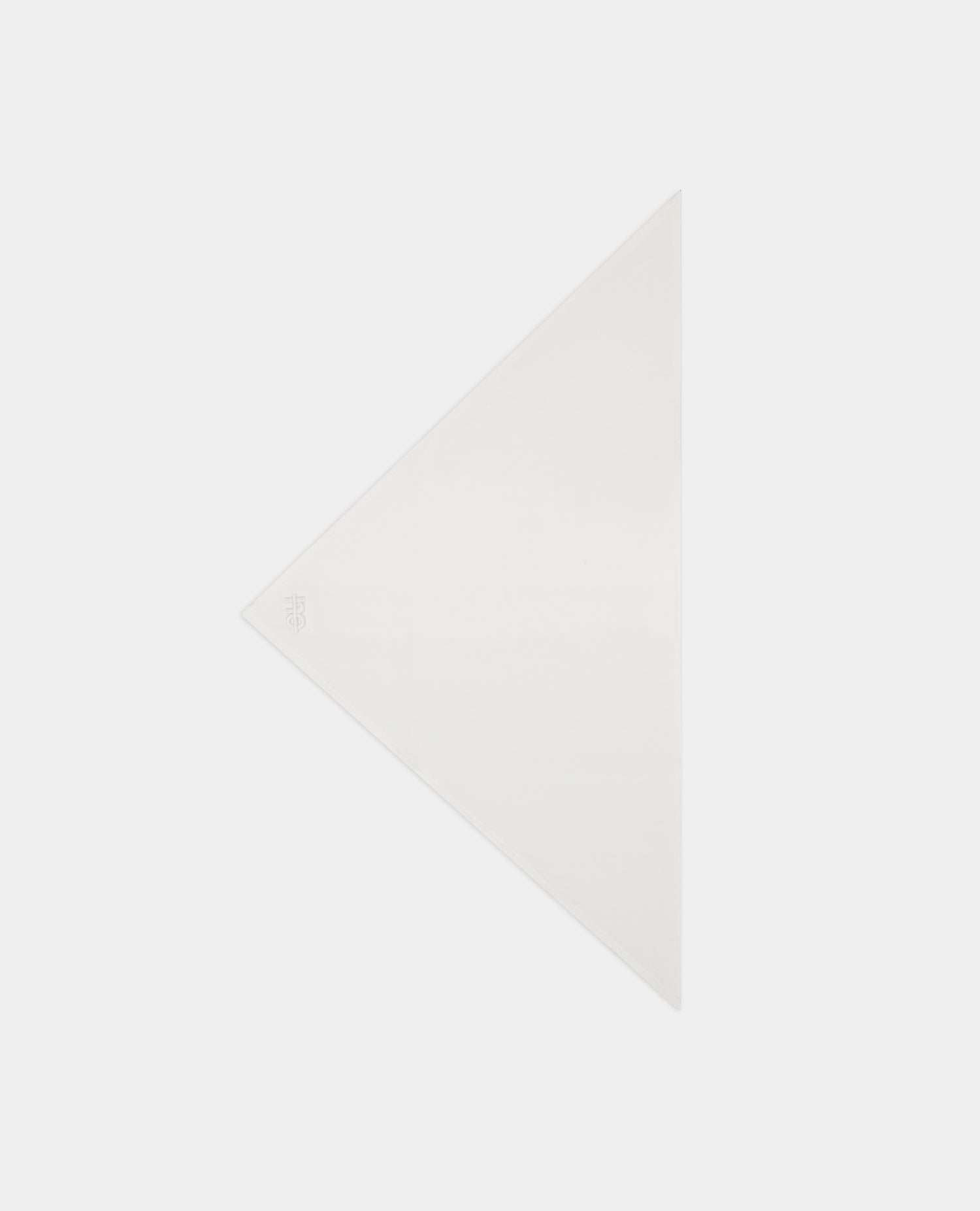 Le Trigly beige coton, foulard triangle à nouer en coton biologique – vue 3