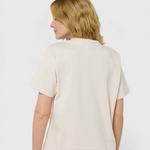 Le Ty-shirt O beige coton, T-shirt unisexe col rond en coton biologique – vue 6