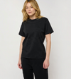 Le Ty-shirt O bleu nuit, T-shirt unisexe col rond en coton biologique – vue 1