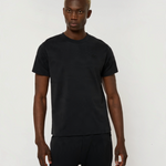 Le Ty-shirt O bleu nuit, T-shirt unisexe col rond en coton biologique – vue 2