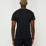 Le Ty-shirt O bleu nuit, T-shirt unisexe col rond en coton biologique – vue 3