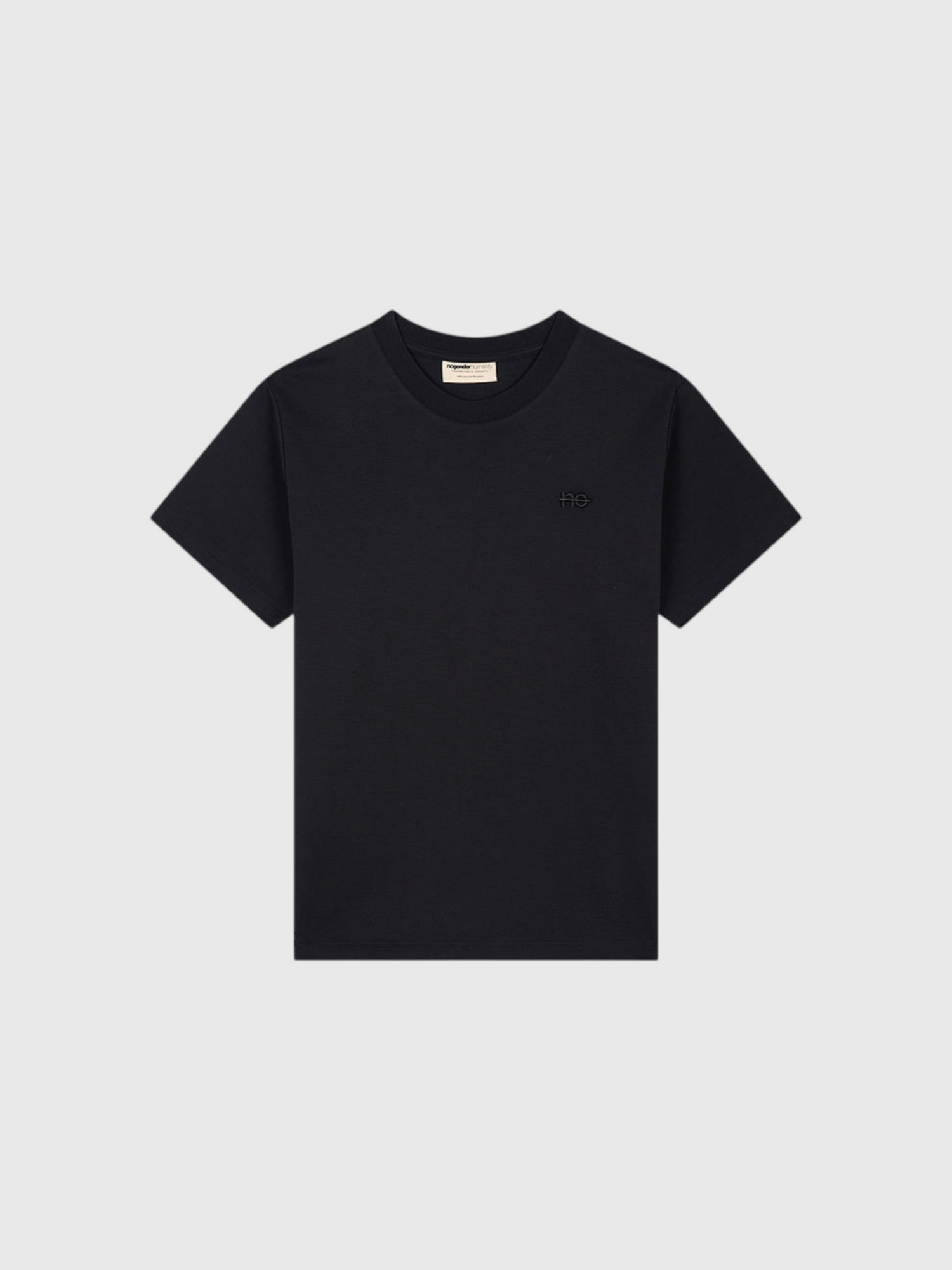 Le Ty-shirt O bleu nuit, T-shirt unisexe col rond en coton biologique – vue 6
