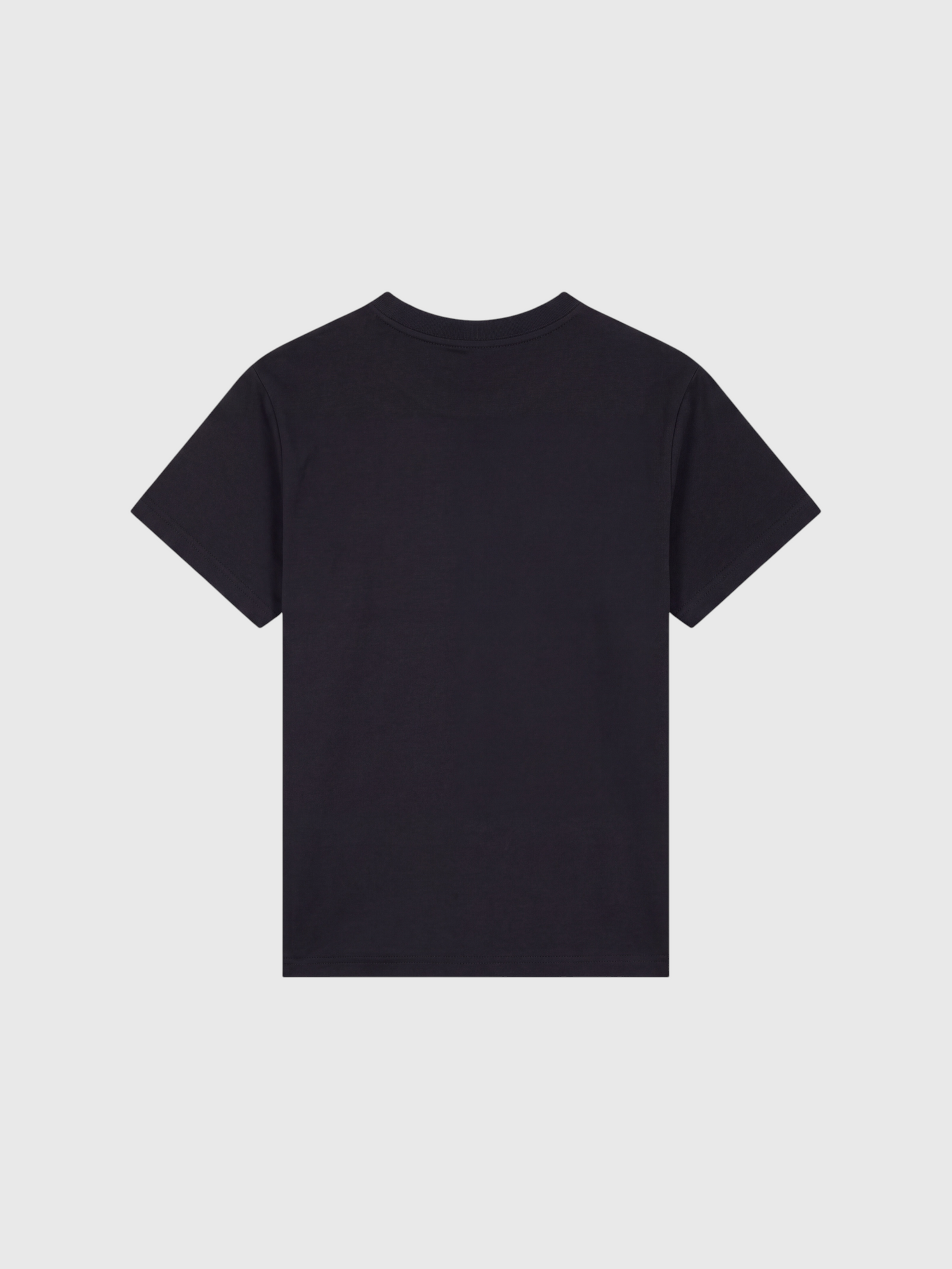 Le Ty-shirt O bleu nuit, T-shirt unisexe col rond en coton biologique – vue 7