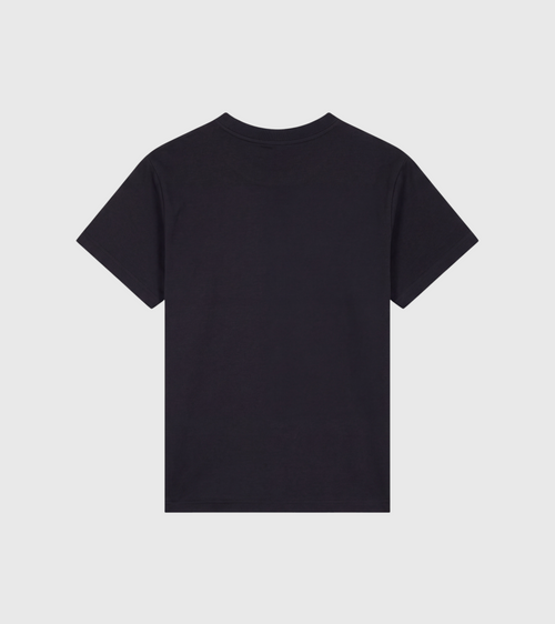 Le Ty-shirt O bleu nuit, T-shirt unisexe col rond en coton biologique – vue 7
