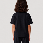 Le Ty-shirt O enfant bleu nuit, T-shirt enfant col rond en coton biologique – vue 5