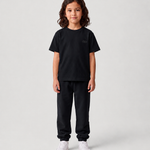 Le Ty-shirt O enfant bleu nuit, T-shirt enfant col rond en coton biologique – vue 7