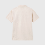 Le Ty-shirt W beige coton, T-shirt unisexe col polo en coton biologique – vue 6