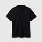 Le Ty-shirt W bleu nuit, T-shirt unisexe col polo en coton biologique – vue 8