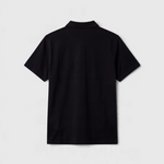 Le Ty-shirt W bleu nuit, T-shirt unisexe col polo en coton biologique – vue 9