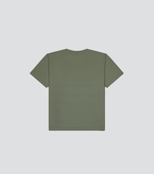 t-shirt enfant vert kaki matchy parent