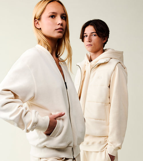 veste teddy beige