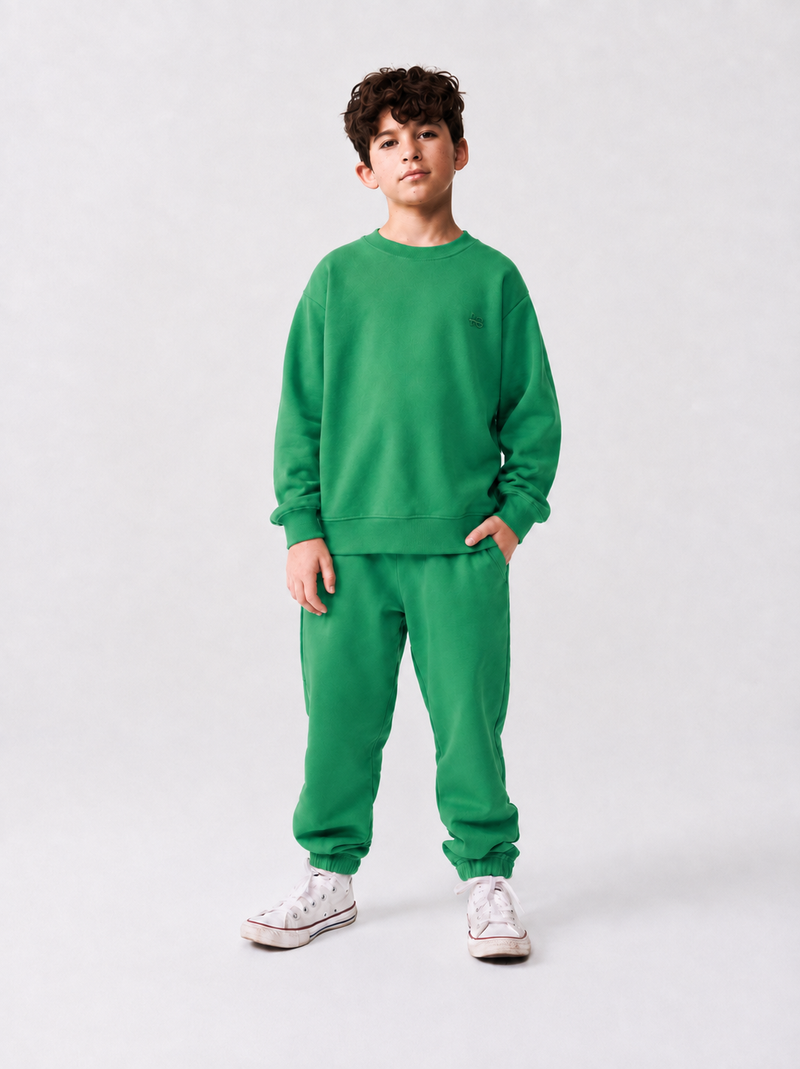 Sweaty + Flowy enfant - vert émeraude