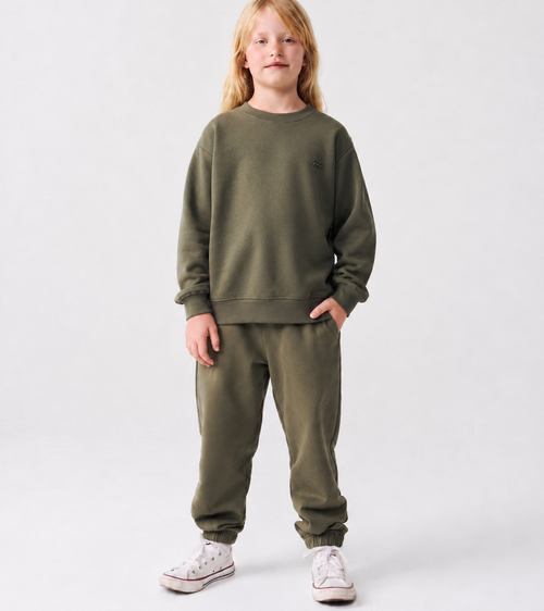 Sweaty + Flowy enfant - vert kaki