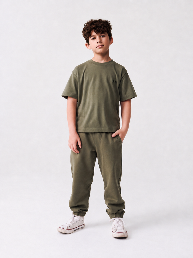 Le ty-shirt O enfant - vert kaki