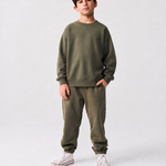 Sweaty + Flowy enfant - vert kaki